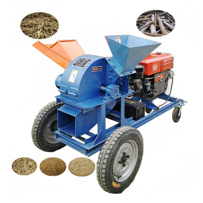 Building Material Stores Factory Supply Good Price Coconut Shell Crushing Machine Drum Wood Crusher